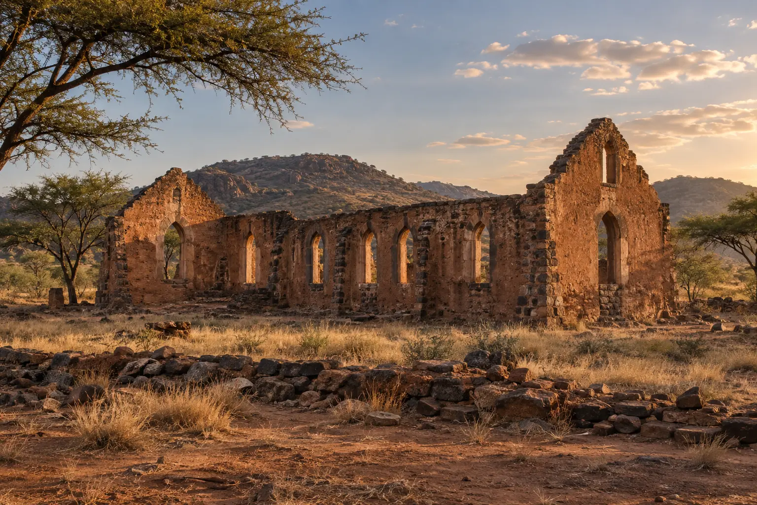 Old Palapye Ruins in Botswana